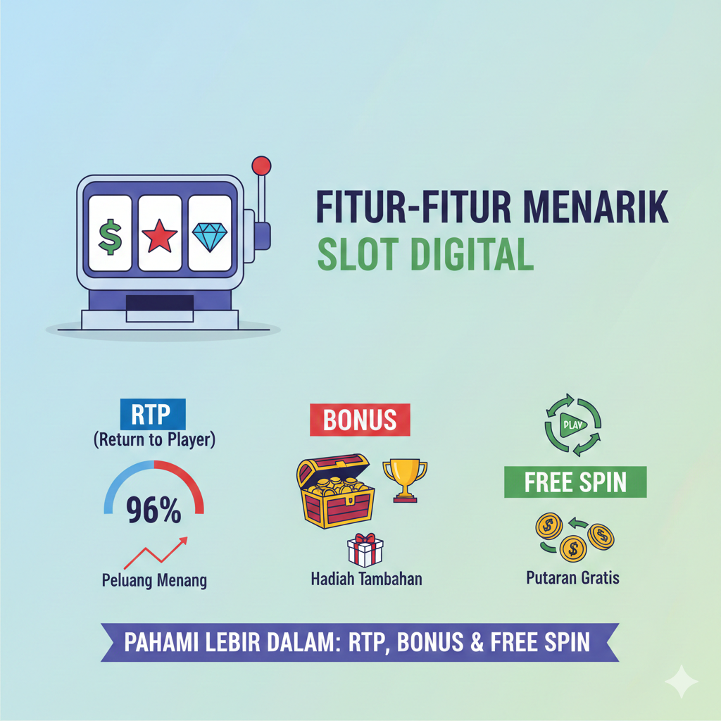 Mengupas Fitur-Fitur Menarik dalam Permainan Slot Digital: Memahami RTP, Bonus, dan Free Spin Secara Mendalam